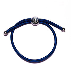 Woven Bracelet - small navy / blue stripe