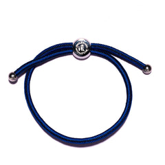 Woven Bracelet - medium navy / blue stripe