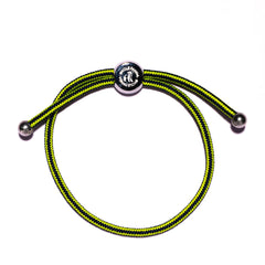 Woven Bracelet - small lime green stripe