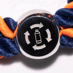 Woven Bracelet - small navy / blue stripe