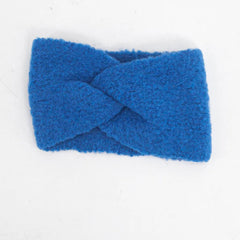 Royal blue knitted headband