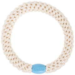 Ivory blue hair tie