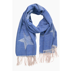 Royal Blue Large Star Scarf