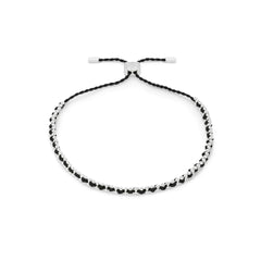 Braid black and silver Bracelet