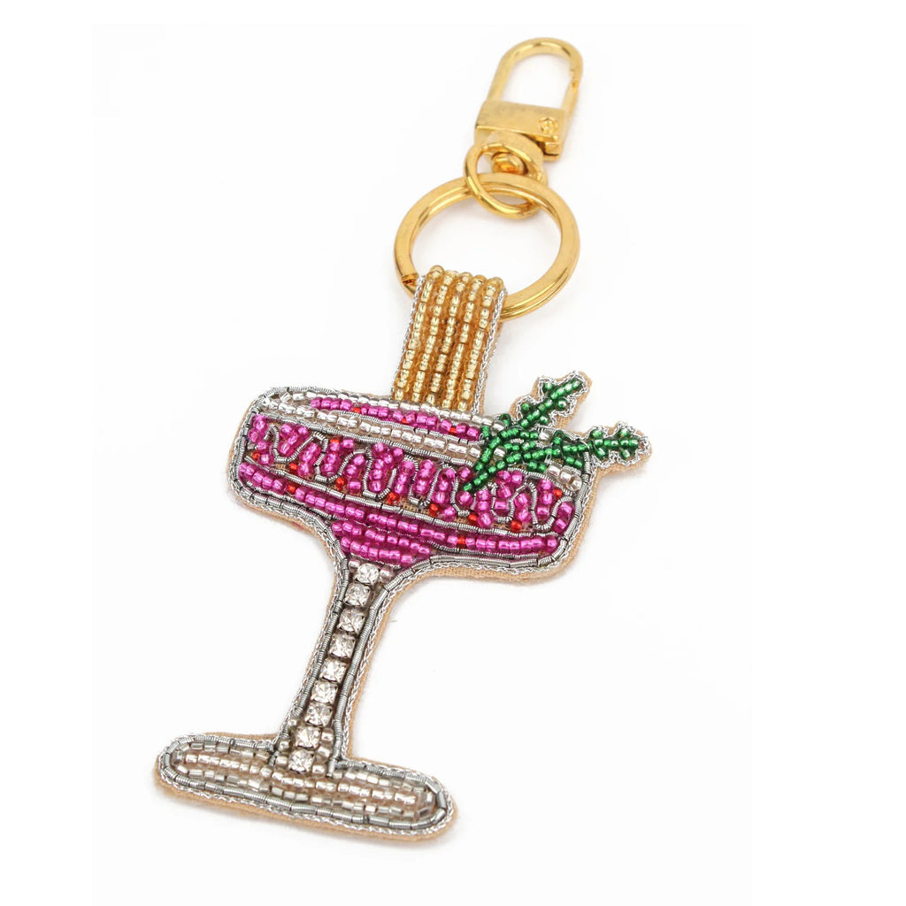 Pink Berry Fizz Bag charm / key ring