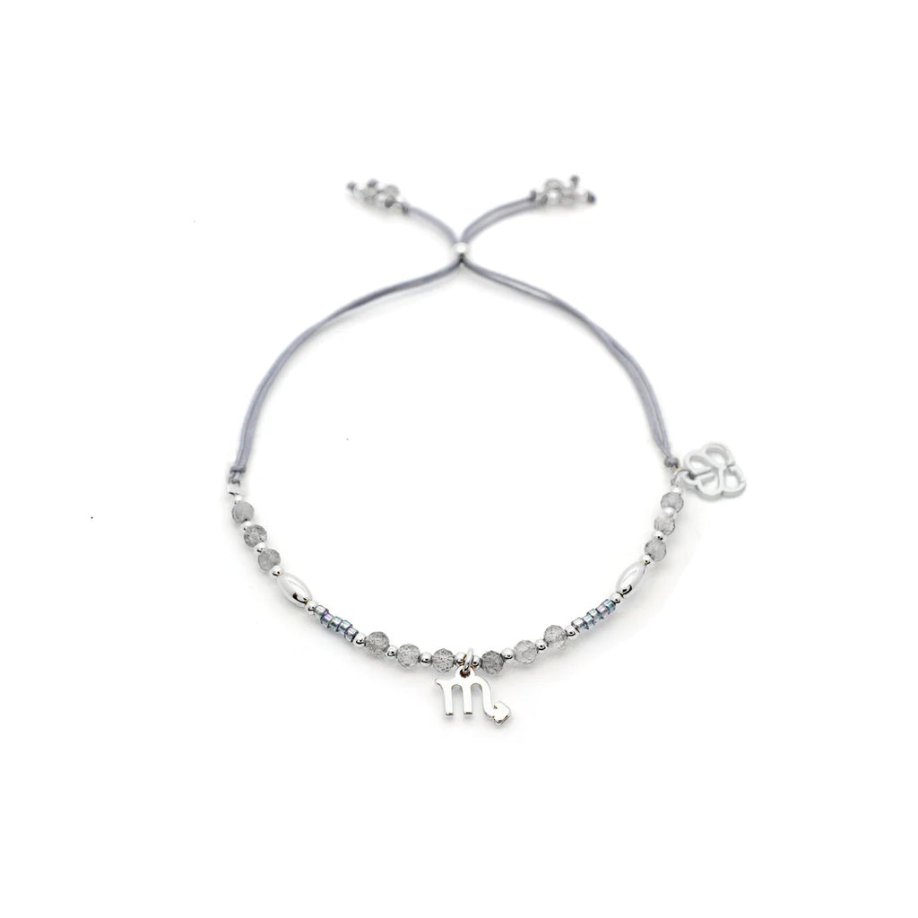 Silver bracelet with best sale stones