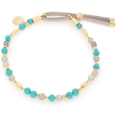 turqoiuse labradorite pull through bracelet