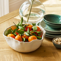 White edged bowl