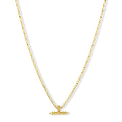 T bar charm necklace