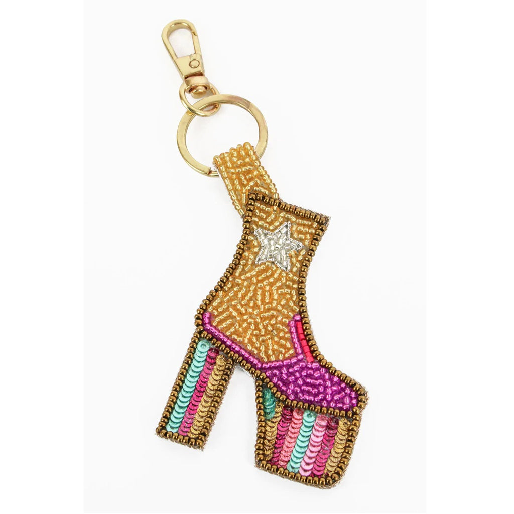 Dancing boots Beaded Keyring