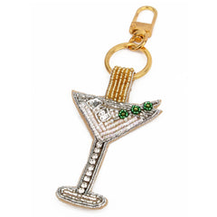 Martini Cocktail Bag charm / key ring