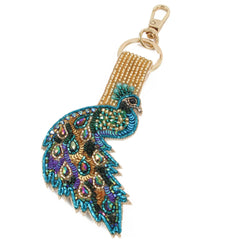 Peacock Bag charm / key ring