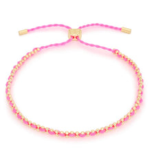 Braid hot pink and gold Bracelet