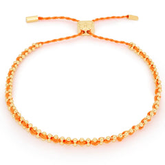 Braid orange and gold Bracelet