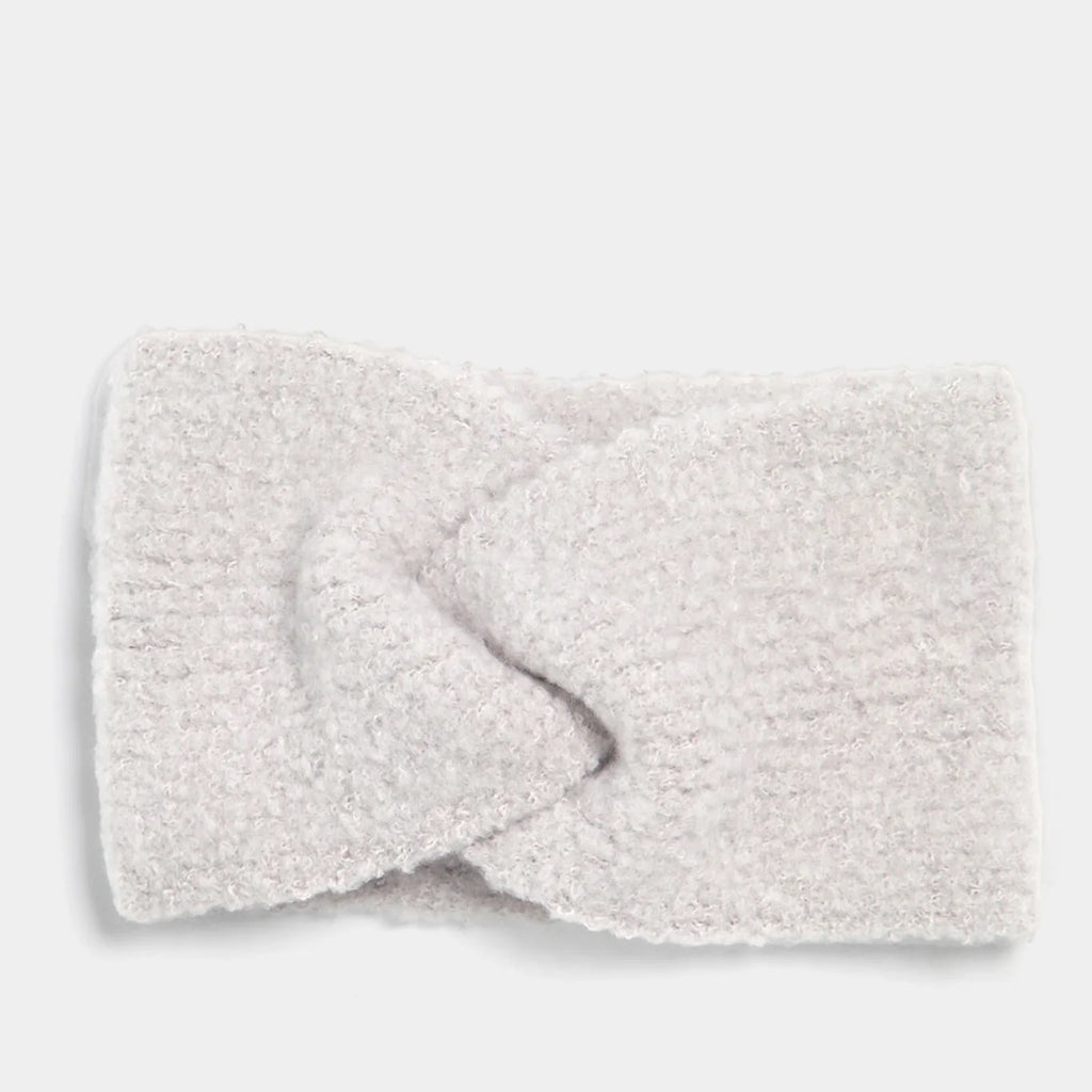 Light grey knitted headband