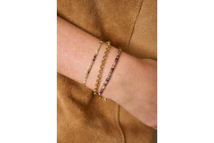 gold and tourmaline friendship Bracelet