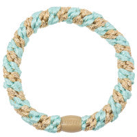 peppermint beige glitter hair tie