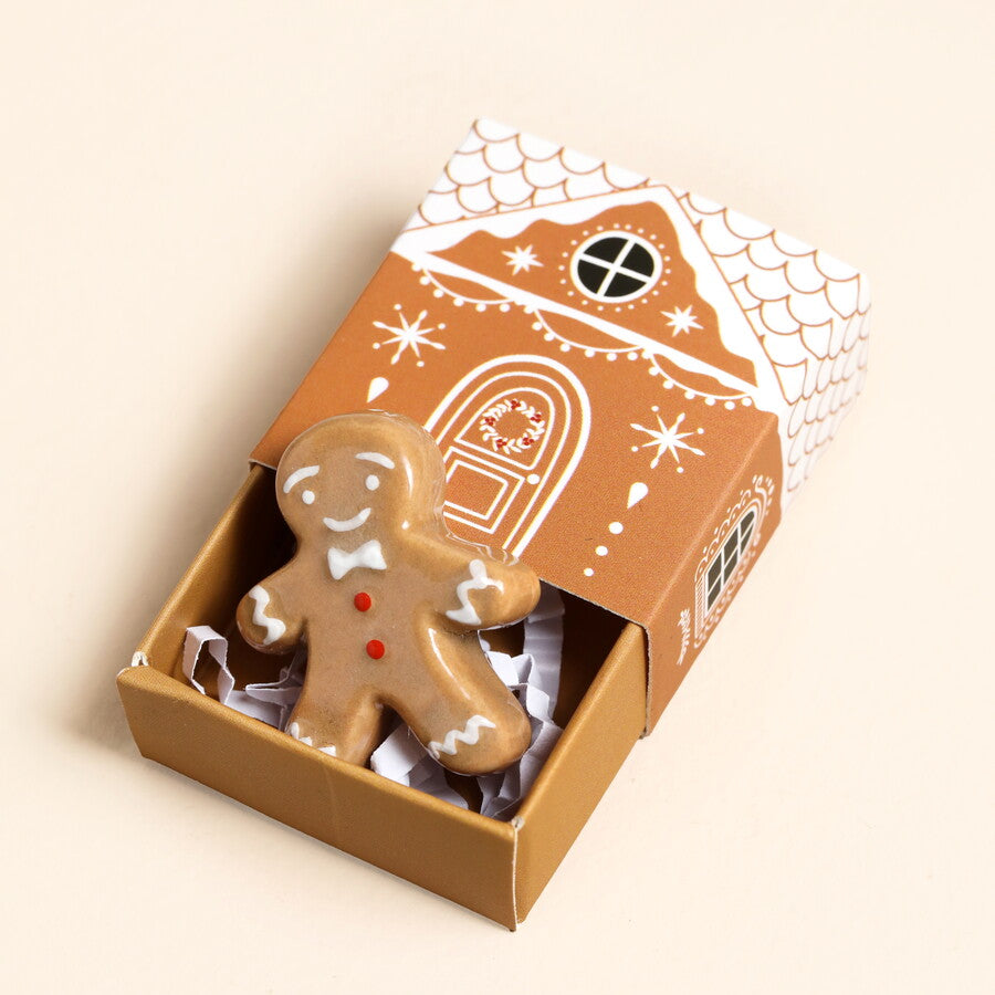 Tiny matchbox Gingerbread Man