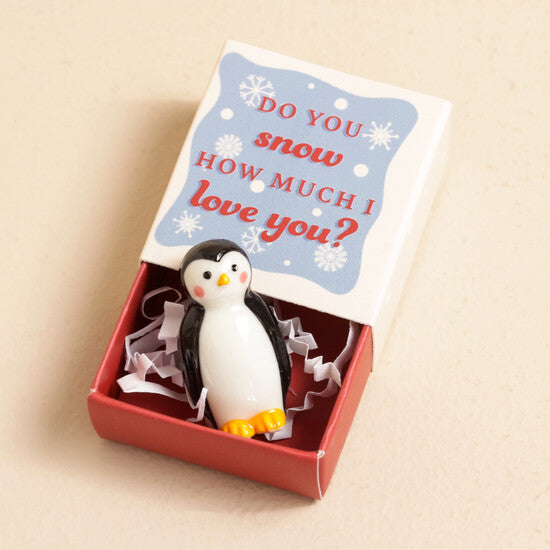 Tiny matchbox penguin