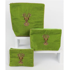 Gold lobster clutch or make up bag