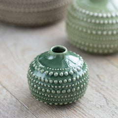 Castello stem Vase - Small foliage green