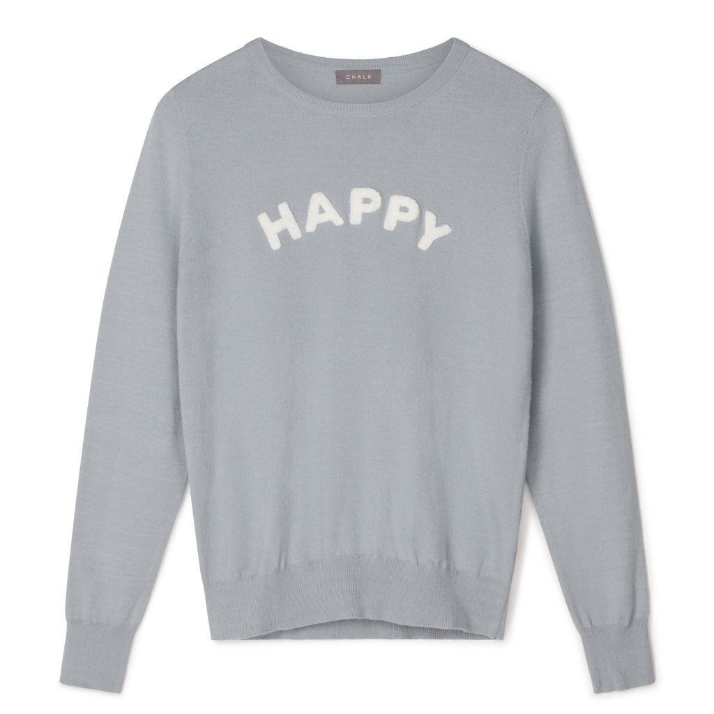 Ice blue Happy jumper