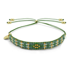 Green beaded Friendship Bracelet