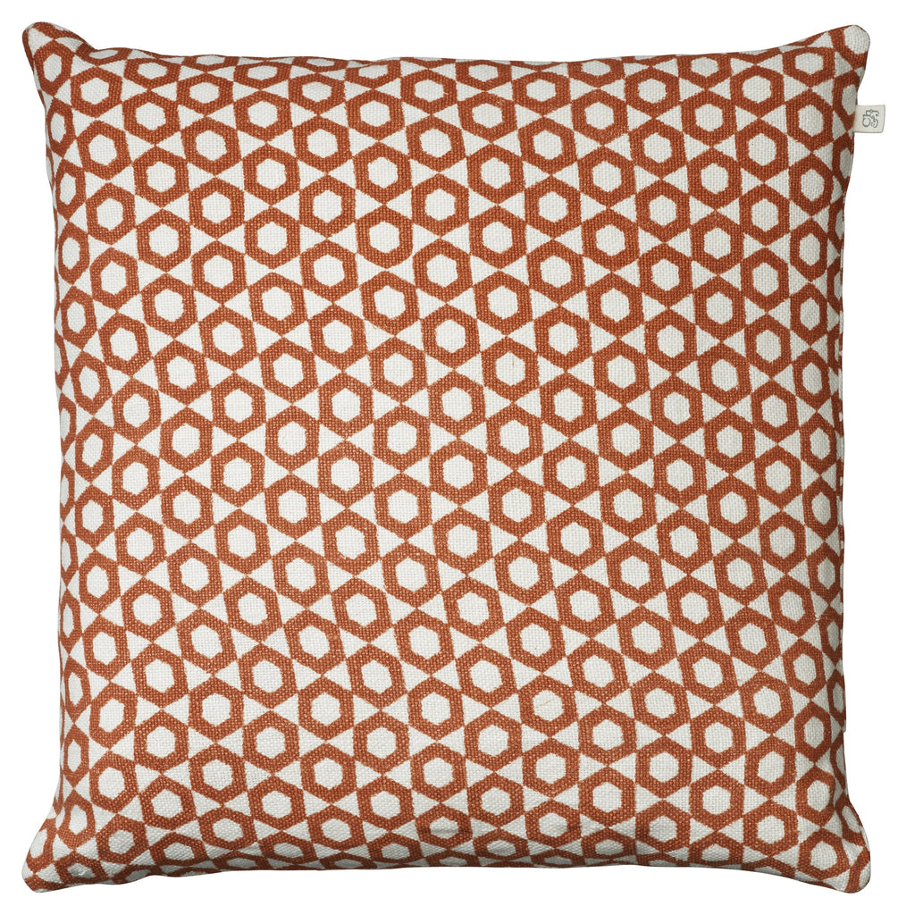 Burnt Orange Honeycomb Cushion WAS £45 NOW £30