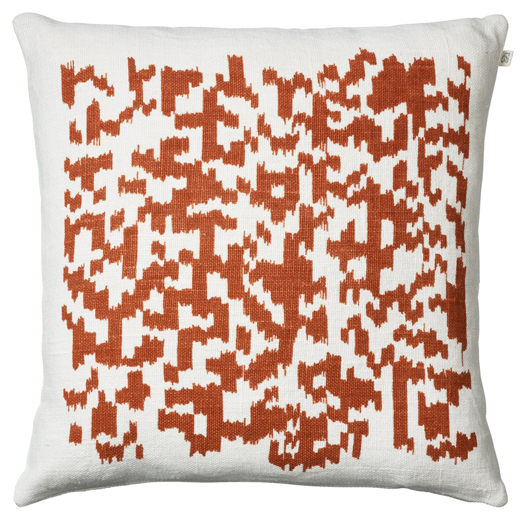 Burnt Orange Barcode Cushion WAS £45 NOW £30