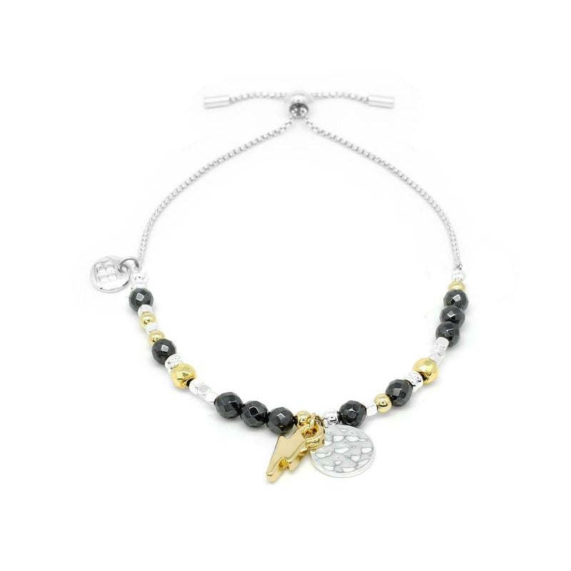 Moon and star gemstone Bracelet