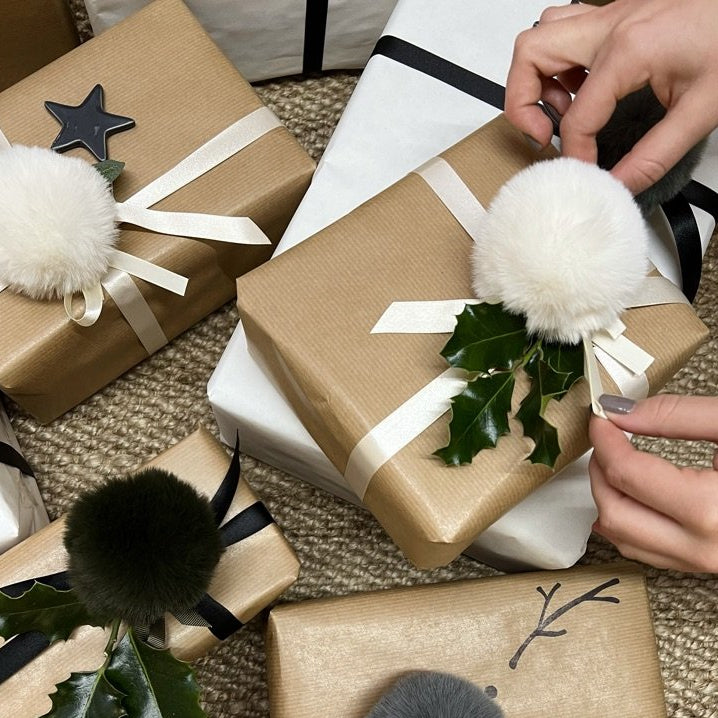 White small pompom