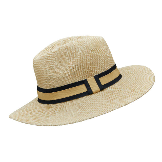 Panama Hat - Black/Gold