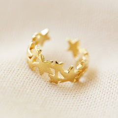 Star Ear cuff in gold